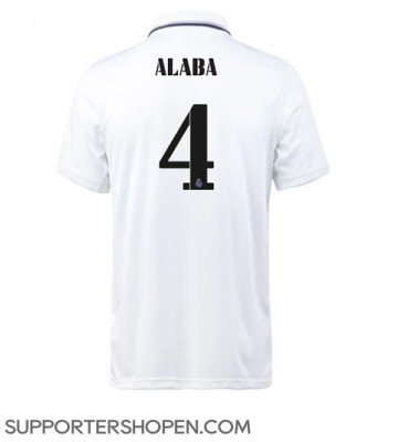 Real Madrid David Alaba #4 Hemma Matchtröja 2022-23 Kortärmad